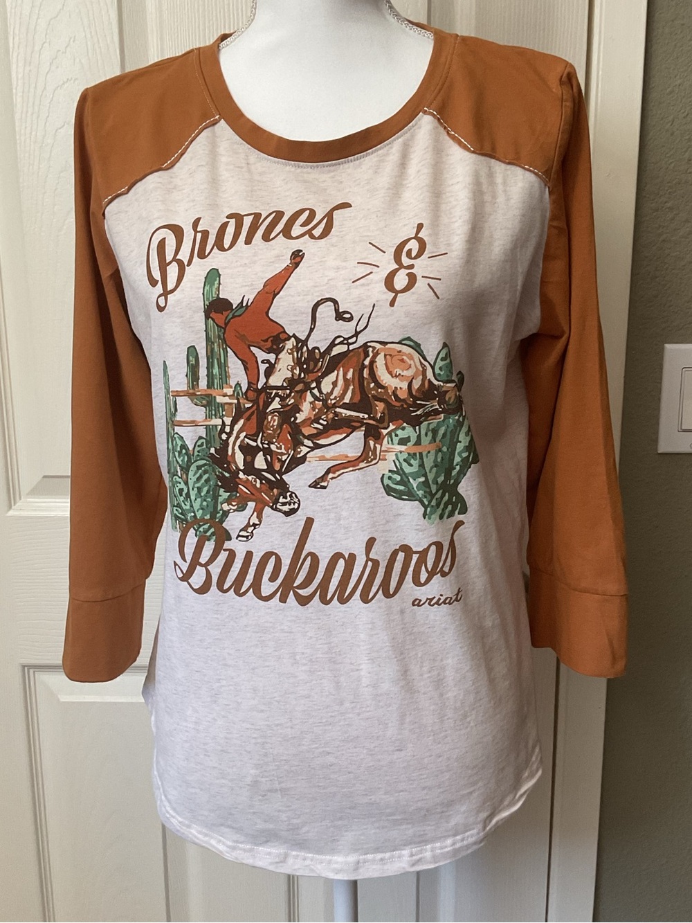 Ariat Rust-Trim Raglan Collar Tee
